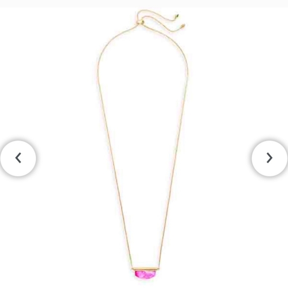 NWT Kendra Scott Dean Magenta Mother of Pearl Gold Adjustable Necklace - Picture 14 of 14